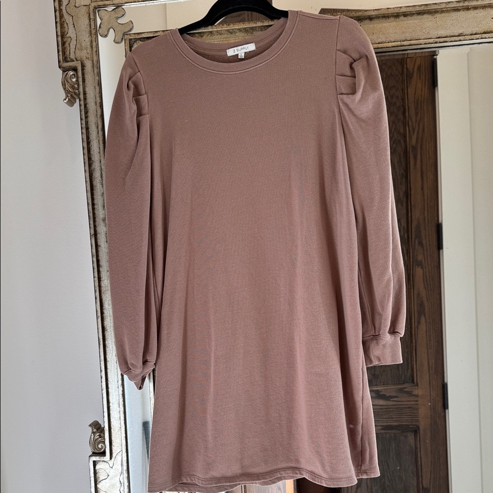 Z Supply Brown Long Sleeve Dress/Tunic